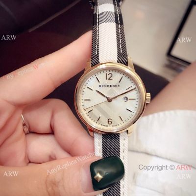 New Replica Burberry Rose Gold 30mm Watches - Best Quality